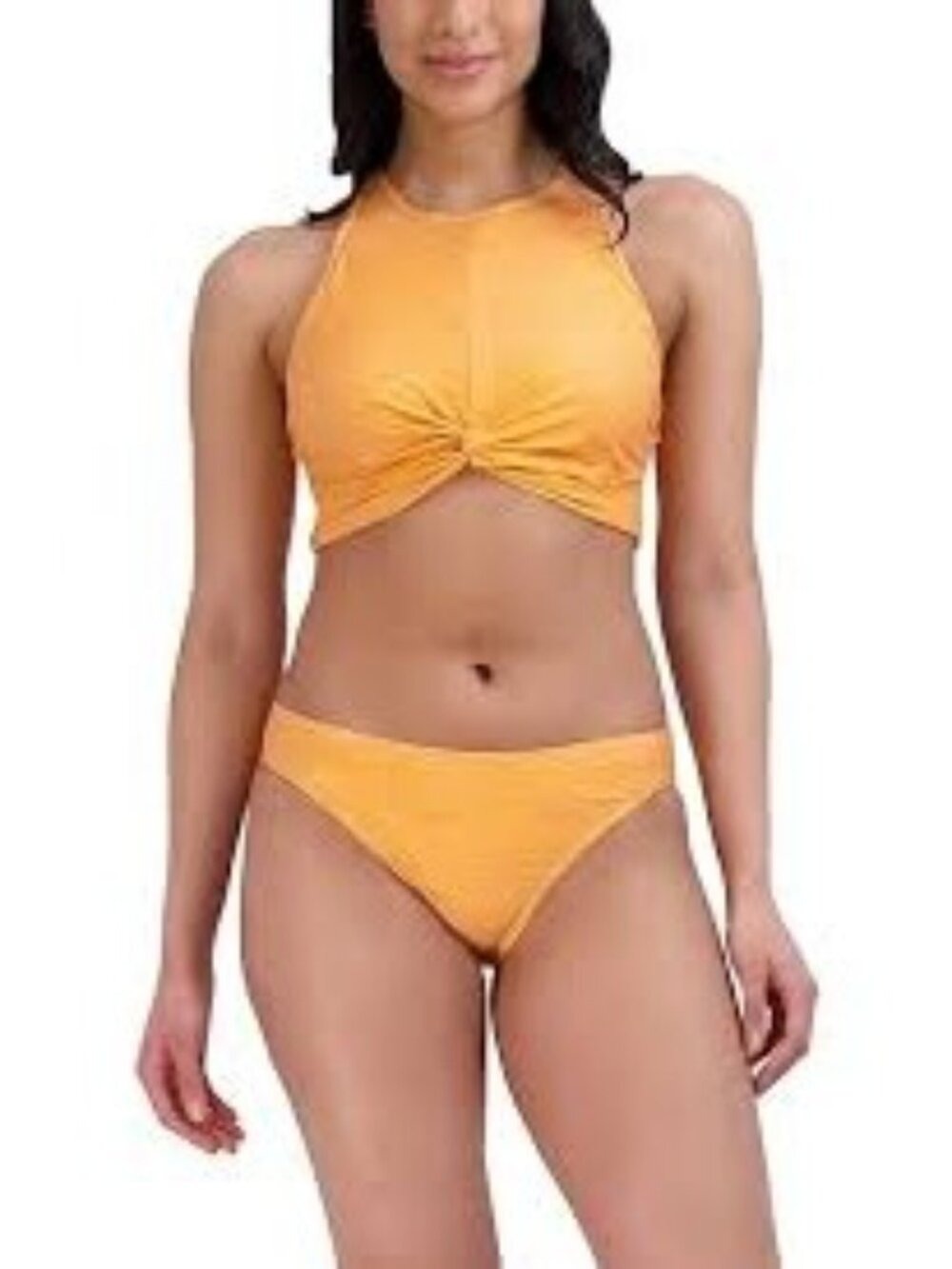 Spyder High Twisted Neck Bikini Adjustable Strap Hipster Bottom Swimsuit NWT XL